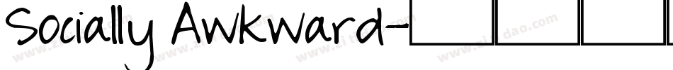 Socially Awkward字体转换